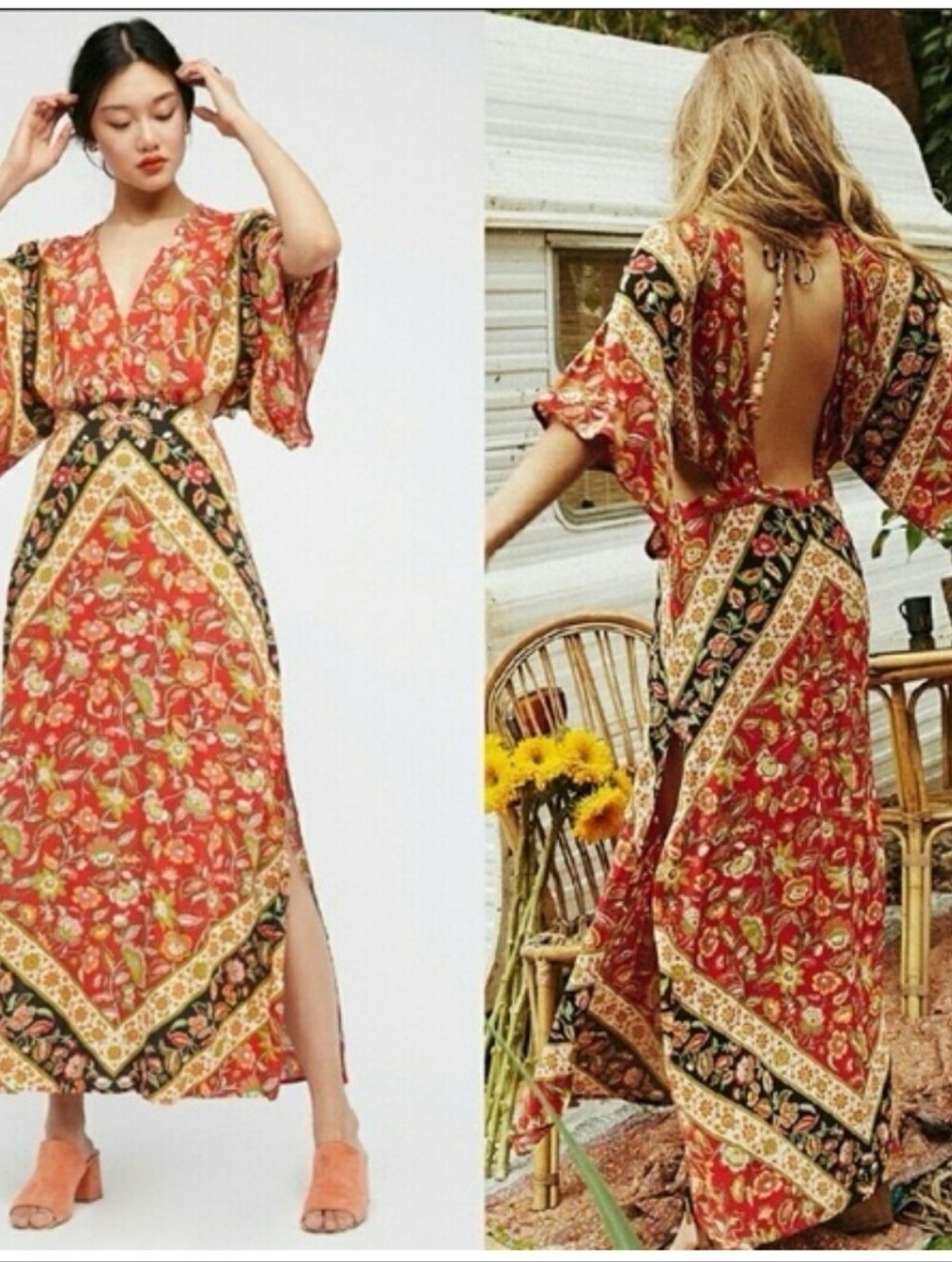 Spell Lolita Cut Out Maxi Dress, Size XS